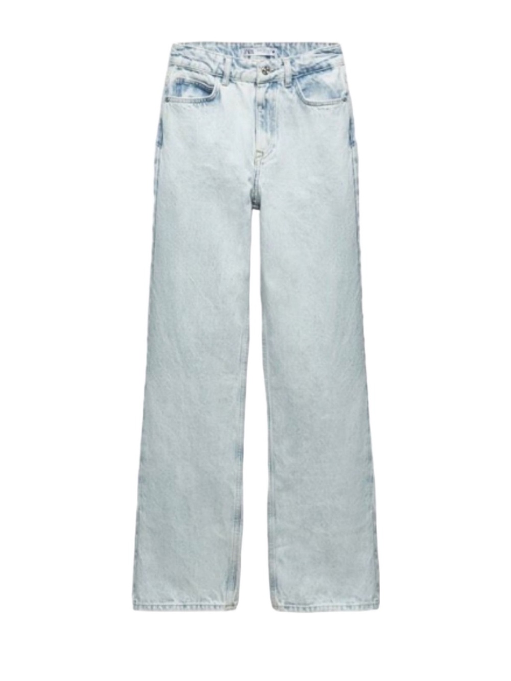 Zara Light Blue Straight Jeans